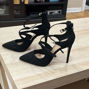 Black Strap Heels. Call it Spring brand. Size US 7. Lightly used